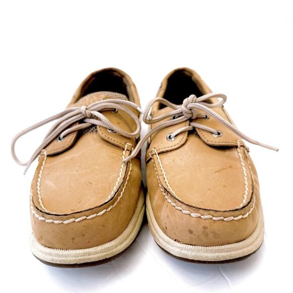 Sperry Top Sider Women's Size 8 M Angelfish Tan Boat Shoes Comfort Loafer Casual - Picture 3 of 8
